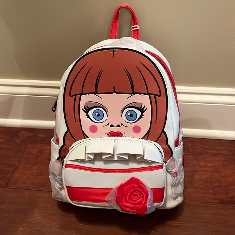 nWT loungefly Annabelle cosplay mini backpack
